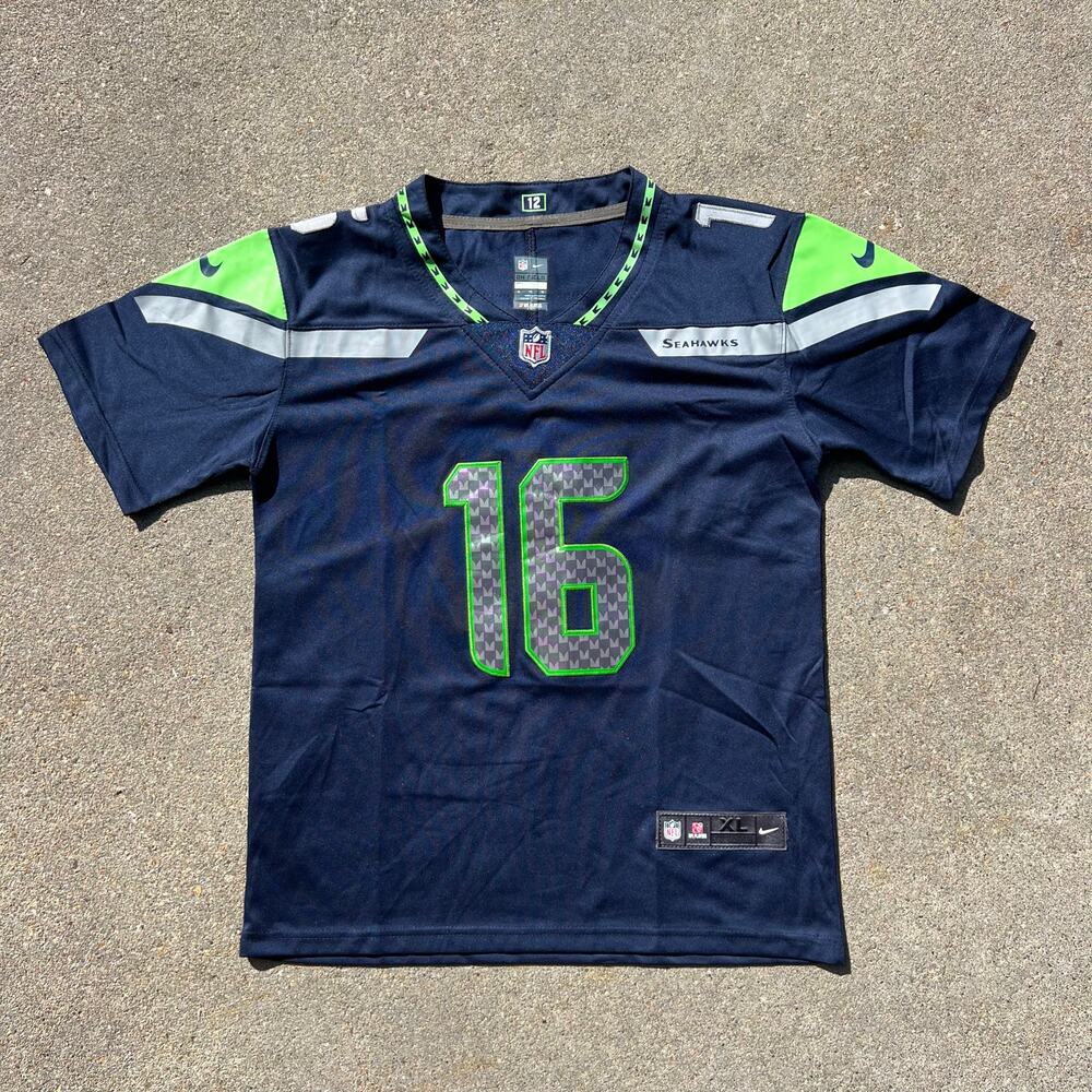 Seattle Seahawks NFL Lockett #16 NFL Players NIKE On Field Jersey Navy Size XL
